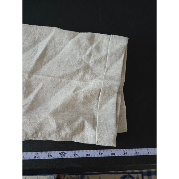 Lands End Womens 100% Linen Pants Size 12 Neutral Minimalist Breathable Coastal - Picture 8 of 13